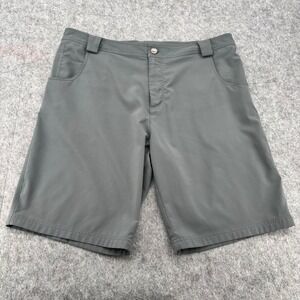 Straight Down Mens  Shorts Charcoal Gray Stretch Performance Athletic Size 36